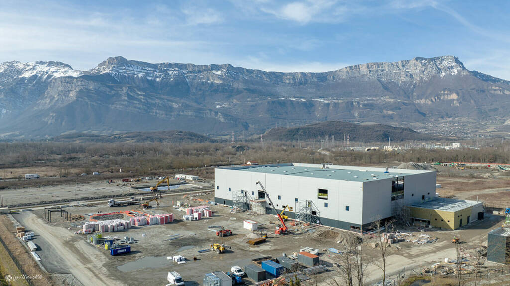 Construction et aménagement usine de production en microélectronique Aledia par Idec Hautes Technologies - 06